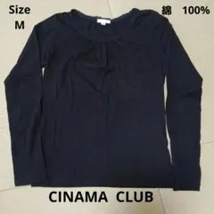 CINEMA CLUB 長袖カットソー ブラック M