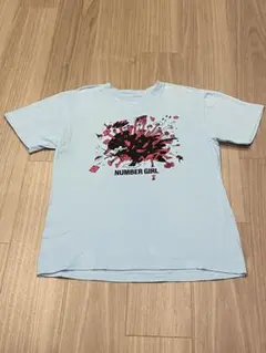 NUMBER GIRL ツアー「逆噴射バンド」Tシャツ　ナンバーガール　水色