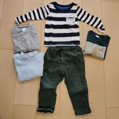 【再値下】GLOBAL WORK ストライプTシャツ 他５点セット