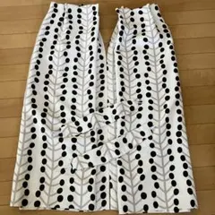 北欧風 遮光カーテンフック付2枚組