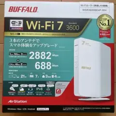 BUFFALO Wi-Fi 7 無線LANルーター WSR3600BE4P-WH - メルカリ