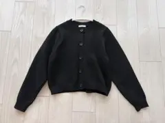 ブラック編み込みカーディガンのサムネイル