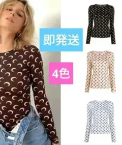 2025年最新】MARINE SERRE レディース 長袖 Tシャツ・カットソー