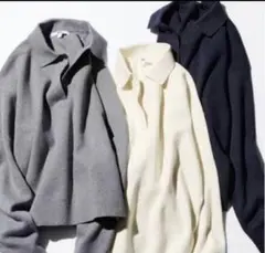 UNIQLO スムースコットンリラックスポロセーター