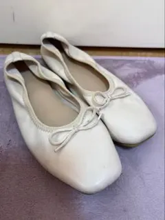 しまむらおリボンフラッドシューズ