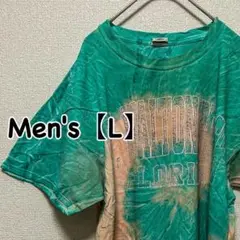 HE14【アメリカ製】タイダイ柄　半袖Tシャツ【メンズL】Made in USA