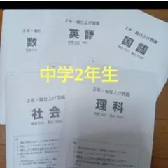 中学総仕上げテスト　中学学力テスト　中学フクト　中学2年生　中学実力テスト