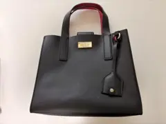 【人気品】kate spade ショルダーバッグ ブラック ピンク裏地
