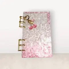 アクリルバインダー　リフィル5枚（耳付き）ピンク　a6 　バインダー貯金 　韓国