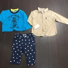 男の子 ユナイテッドアローズ パンツ コンビミニ　シャツ　長袖Tシャツ