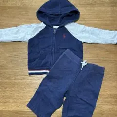 ラルフローレン　ポロ フード付きトレーナーセット セットアップ　70cm 6ヶ月