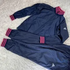 【美品】adidas ネイビー ピンク ジャージ　Lサイズ