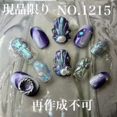 現品　NO.1215 クロムネイル　個性派ネイル　オンブレネイル　ネイルチップ