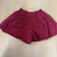 ワインレッド フレア キュロット パンツのサムネイル