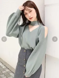 MURUA チョーカーニットのサムネイル