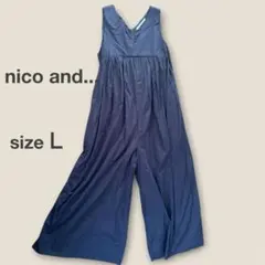 nico and... ニコアンド　サロペット Lサイズ 4 オールインワン