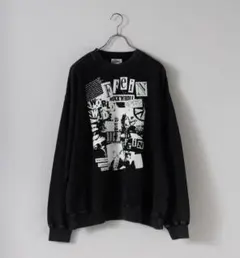 ★新品★FFEIN パウダーブリーチ裏毛クルーネックスウェット /S