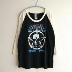 RUDE GALLERY ルードギャラリー　ドクロ ラグランTシャツ カットソーのサムネイル