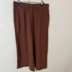 H&M ブラウン ワイドパンツ S
