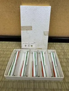 深川製磁　二色　杵型箸置揃のサムネイル