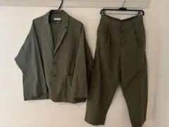 FREAK'S STORE テーラードジャケットとパンツセット オリーブ