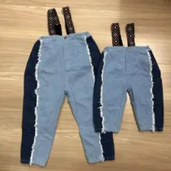 &mignon デニムサロペット　セット