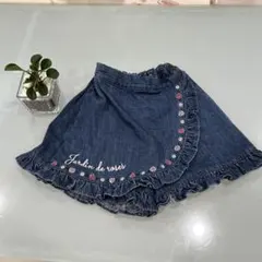デニムフリルスカート Jardin de roses
