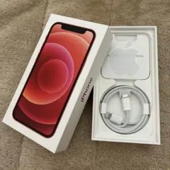Apple iPhone12 (レッド) mini 空箱 ケーブル・SiMピン付
