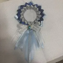 ハンドメイド ロゼット ブルー系 缶バッジ用