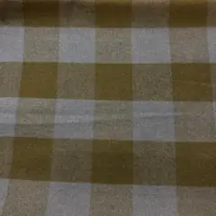 先染め生地（黒×濃青のブロックチェック柄ツイル)