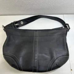 COACH ブラックレザー ハンドバッグ