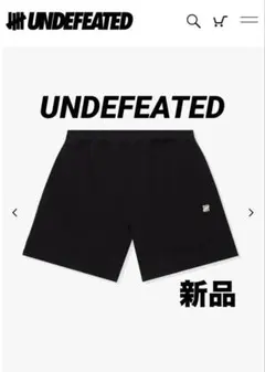 UNDEFEATED アンディフィーテッド スウェット ショーツ ブラックのサムネイル