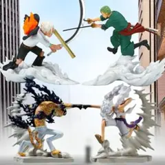 新品未開封4点 戦光絶景 ゾロ Hawk ニカ ロブルッチ フィギュア