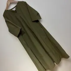 める様専用⭐︎モラビト ブラン はっ水加工 ストレッチ ワンピース カーキ 38のサムネイル