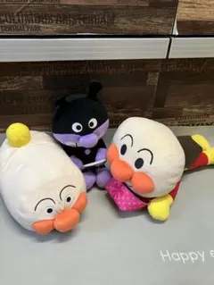 アンパンマン⭐︎バイキンマン　大きめぬいぐるみ セット