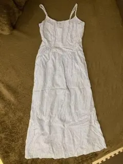 ストライプ キャミワンピース ロング丈 GAP