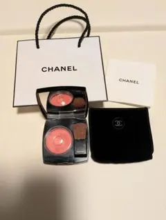 CHANEL チーク ジュコントゥラスト330 ローズ ショッパー 保存袋付
