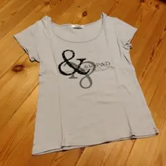 & by Pinky＆Dianne グレー 半袖Tシャツ　ラインストーン　春夏のサムネイル