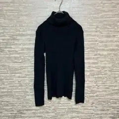 ギャップGAP✨リブタートルネックニットブラックXS伸縮性あり美シルエット秋冬