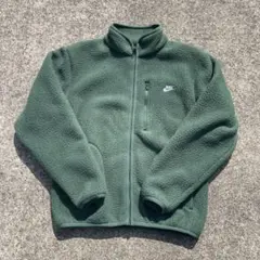 【希少カラー】NIKE ボアフリース ジャケット M ダークグリーン 緑