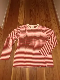 新品 ナナミカ Lサイズ クールマックス ストライプ ロング Tシャツ 