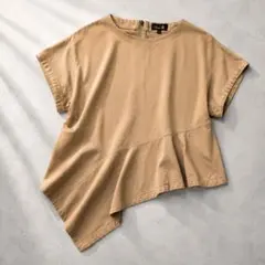 Drawer ドゥロワー アシンメトリーデザインTシャツ 綿100% 日本製のサムネイル