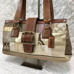 レア　コーチ COACH パッチワーク トートバッグ スウェード 肩がけ 公式】COACH – コーチ | フィールド トート 30 カラーブロック