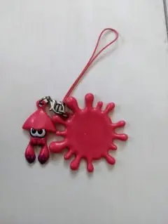 スプラトゥーン　イカ　キャラクター　ストラップ　ピンク　インクのサムネイル