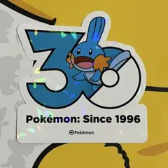 ポケモン 韓国限定 ポケモンストア30周年ロゴステッカー シール ミズゴロウ 韓国限定 ポケモン メガフェスタ 30周年 ランダムステッカー