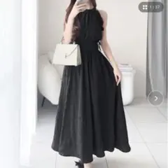 【mily bilet】バックリボンアメスリフリルワンピース