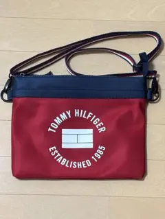 TOMMY HILFIGER ショルダーバッグ レッド/ネイビー