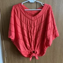 美品　ELLE エル　カットソー　38 レッドのサムネイル