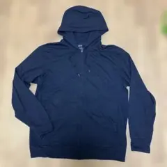 UNIQLO AIRism UVカット フルジップパーカー ネイビー XLのサムネイル