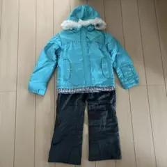 子ども用 スキーウェア 水色 ファー付き　150㎝